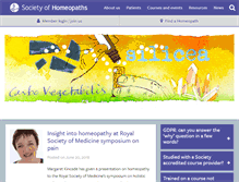 Tablet Screenshot of homeopathy-soh.org